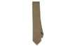 Brown Houndstooth Wool Skinny Tie