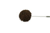 Brown Round Lapel Flower