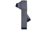 Bubble Blue Knitted Skinny Tie