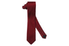 Burgundy Satin Skinny Tie