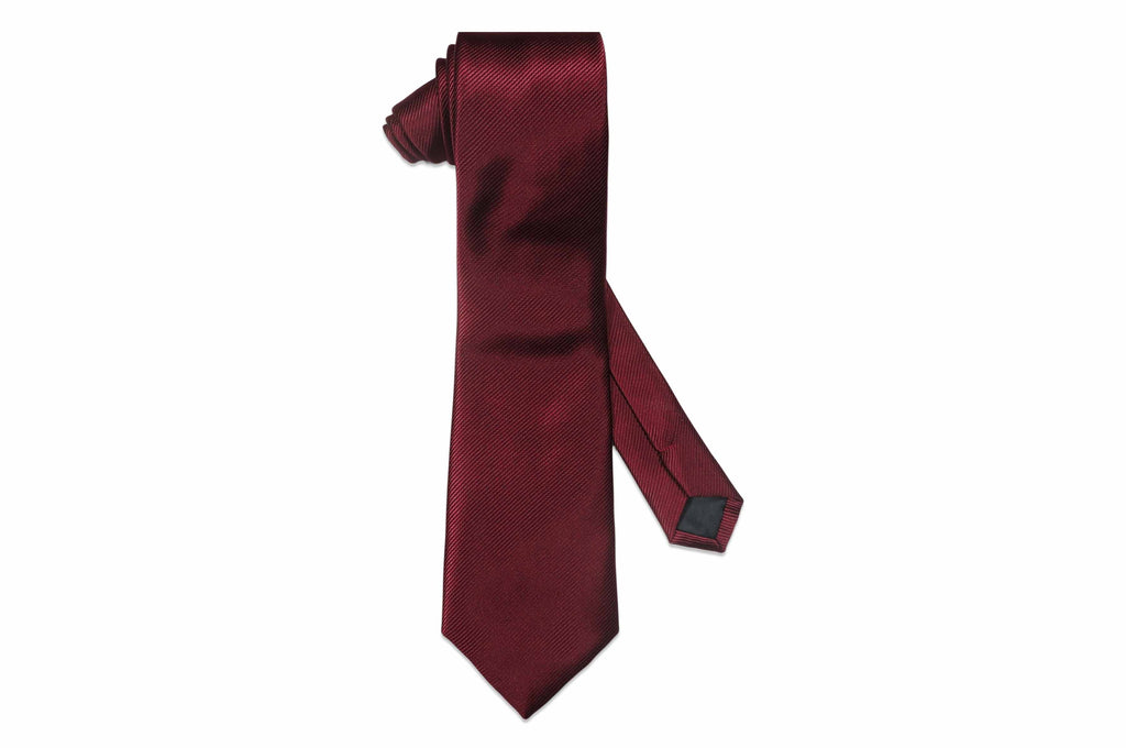 Burgundy Texture Tie