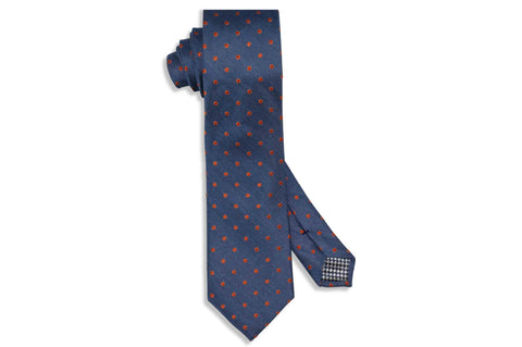 Burning Dots Silk Tie