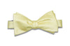 Butter Herringbone Silk Bow Tie (Self-Tie)