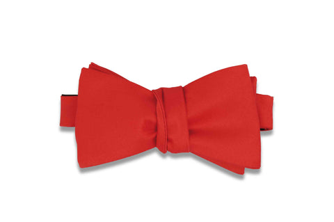 Candy Apple Red Bow Tie (Self-Tie)