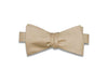 Champagne Herringbone Silk Bow Tie (Self-Tie)