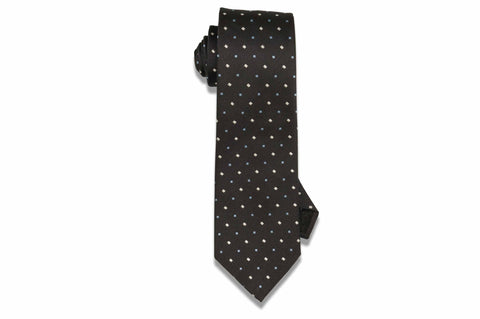 Charcoal Freckles Silk Tie