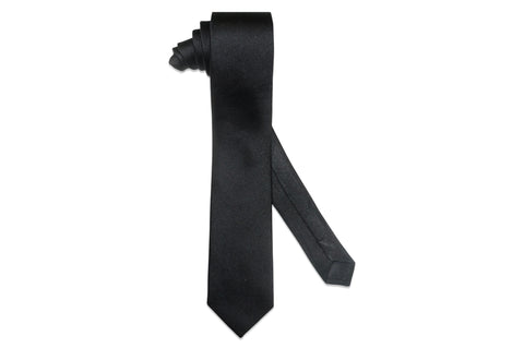 Class Black Silk Skinny Tie