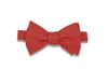 Coral Chambray Cotton Bow Tie (self-tie)