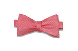 Coral Squares Silk Bow Tie (Self-Tie)