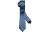 Cornflower Blue Herringbone Silk Skinny Tie