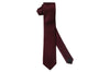 Deep Burgundy Satin Skinny Tie