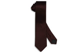 Deep Burgundy Silk Skinny Tie