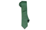 Dotted Green Silk Skinny Tie
