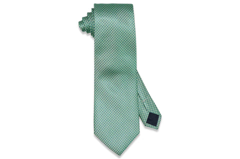 Dotted Green Silk Tie
