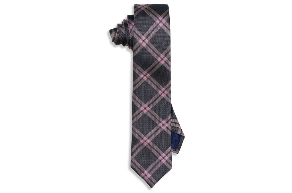 Frame Stripes Silk Skinny Tie