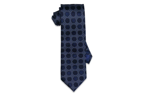 Freckled Blue Silk Tie