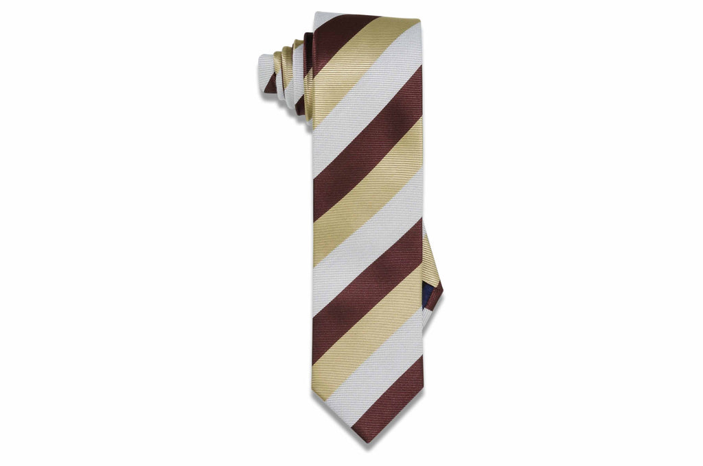 Golden Pretzel Silk Skinny Tie