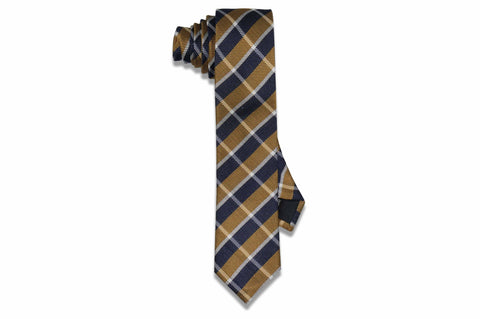 Golden Stone Silk Skinny Tie