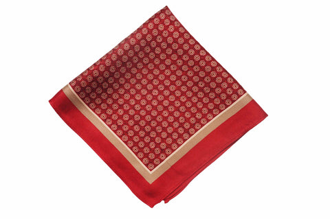 Grasmere Red Silk Pocket Square