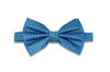 Green Blue Tied Silk Bow Tie (pre-tied)