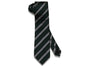 Green Double Stripes Silk Tie