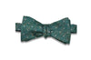 Green Haze Dotted Silk Bow Tie (Self-Tie)