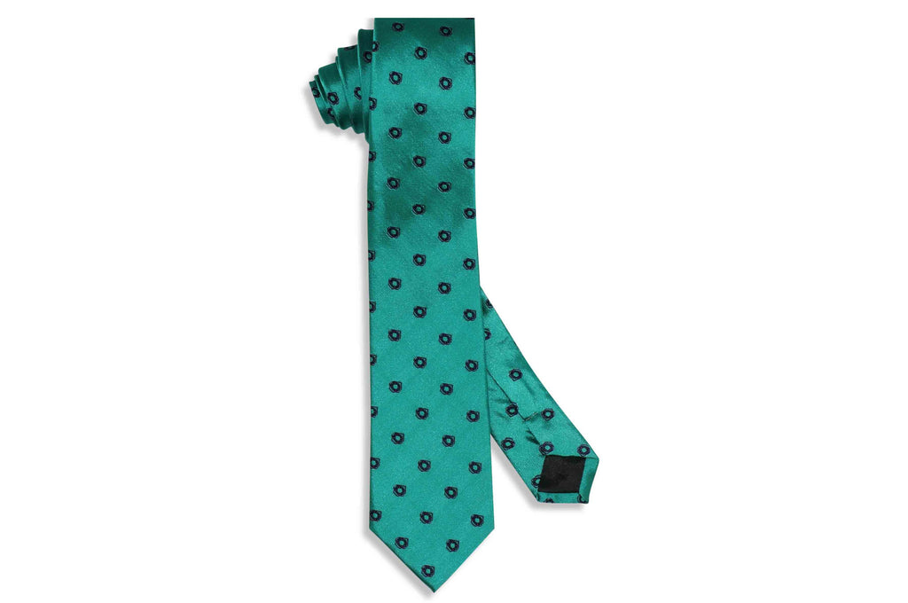 Green Maid Silk Skinny Tie