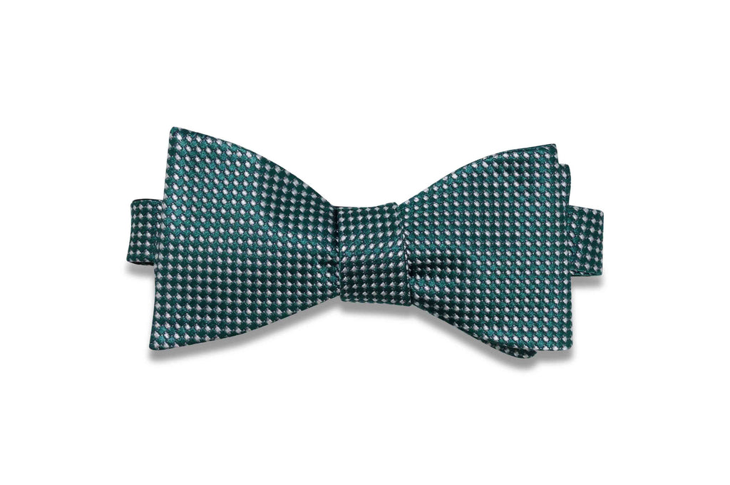 Green Snow Silk Bow Tie (self-tie)