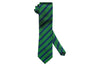 Green Striped Silk Tie