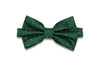 Green Yellow Squares Silk Bow Tie (pre-tied)