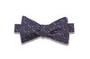 Grey Sprinkles Silk Bow Tie (self-tie)