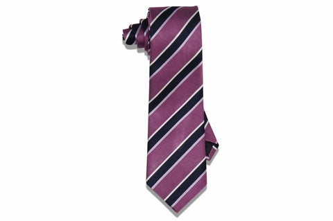 Jackson Purple Stripes Silk Tie