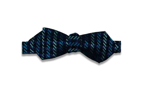 Lane Blue Silk Bow Tie (Self-Tie)