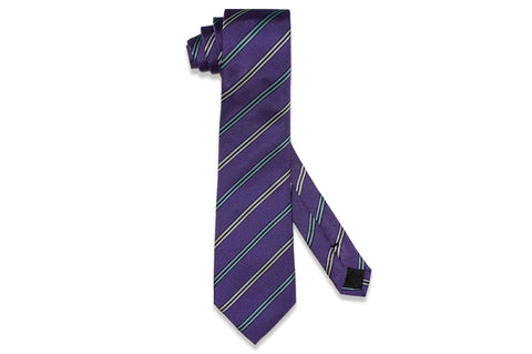 Lane Purple Silk Tie
