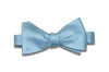 Light Blue Herringbone Silk Bow Tie (Self-Tie)