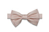 Light Blush Texture Silk Bow Tie (Pre-Tied)