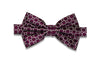 Magenta Purple Link Silk Bow Tie (Pre-Tied)