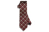 Maroon Box Stripes Silk Tie