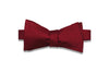 Maroon Grained Silk Bow Tie (Self-Tie)