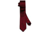 Maroon Herringbone Silk Skinny Tie