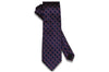 Medallion Purple Blue Silk Tie