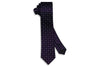 Mini Purple Silk Skinny Tie