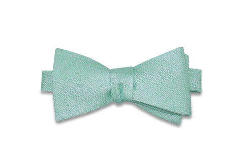 Mint Foam Silk Bow Tie (self-tie)