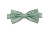 Mint Herringbone Silk Bow Tie (Pre-Tied)