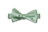 Mint Herringbone Silk Bow Tie (Self-Tie)