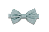 Mint Pin Dots Silk Bow Tie (Pre-Tied)