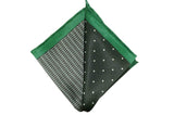 Multi Pattern Green Silk Pocket Square