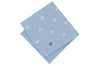 Nautical Blue Cotton Pocket Square