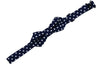 Navy Dotted Cotton Bow Tie (Boys)