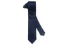 Navy Pin Dots Silk Skinny Tie